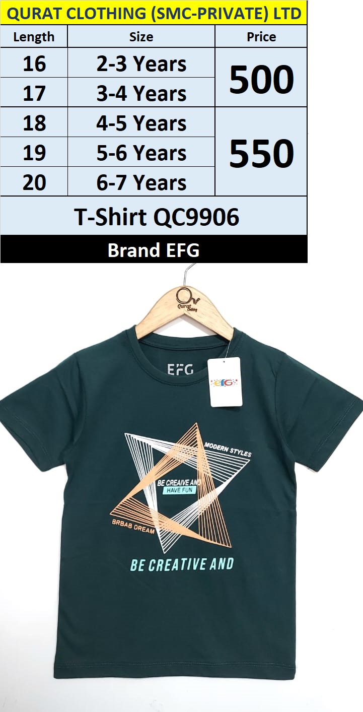 EFG Brand Modern Style T-Shirt QC9906