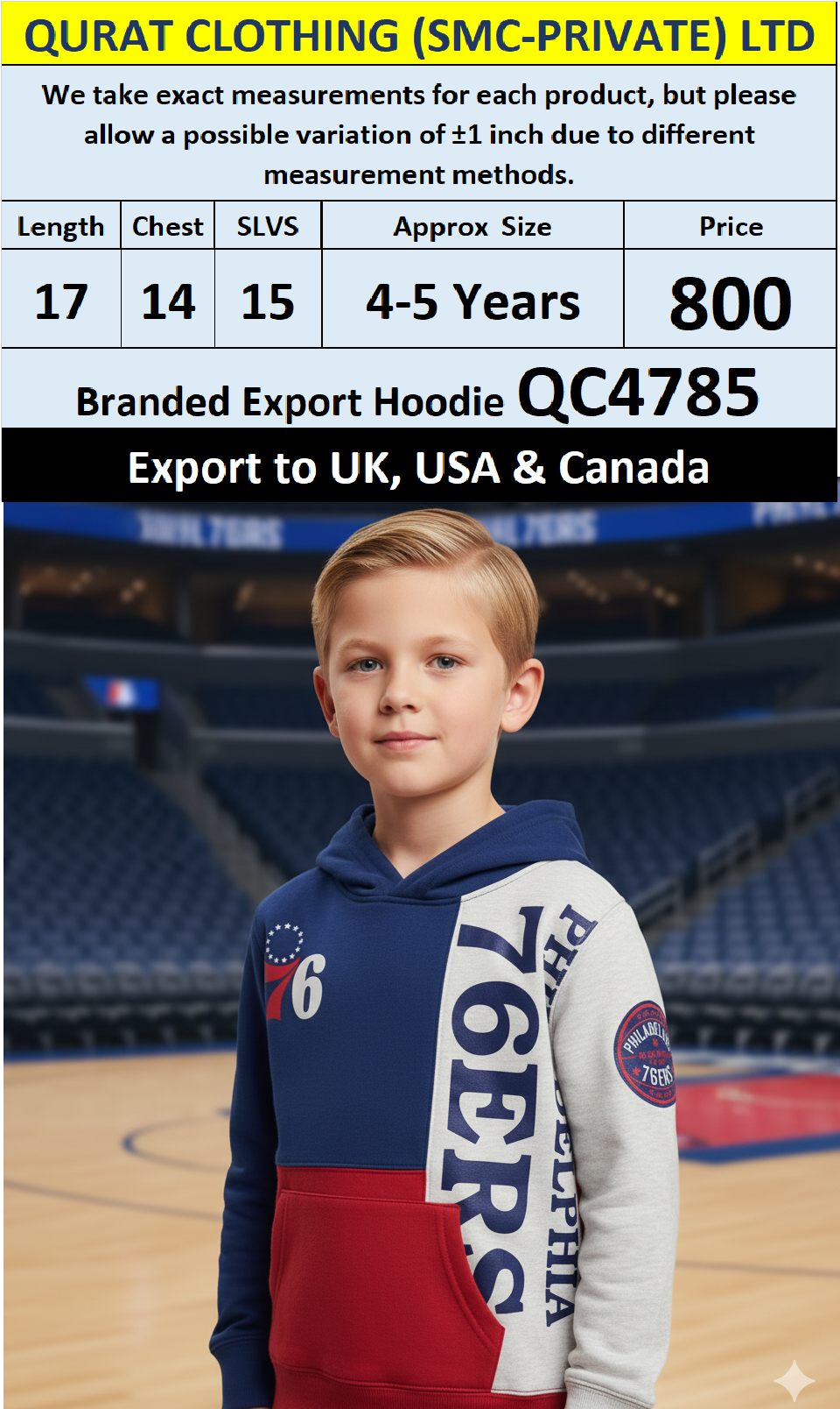 Branded Export UK, USA & Canada Top Brands Hoodie QC4785