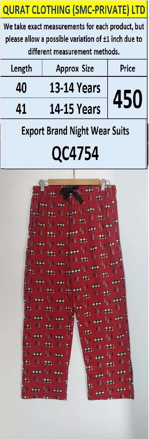 Export Brand Night Wear Trouser QC4754