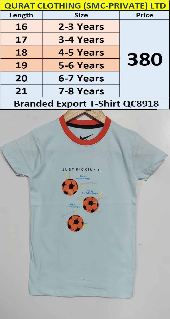 Branded Export T-shirt QC8918