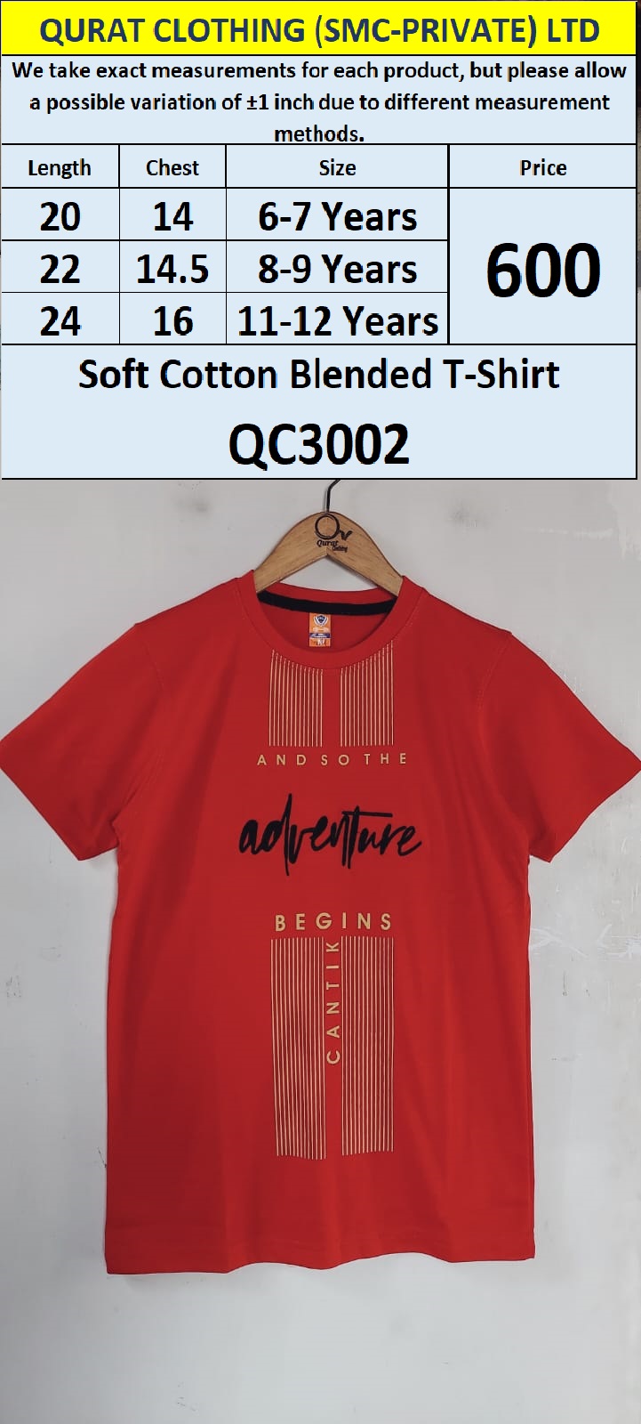 Soft Cotton Blended T-shirt QC3002