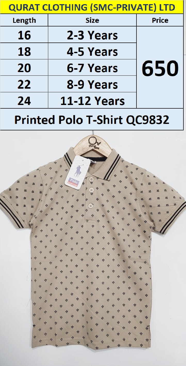 Printed Polo Stone T-Shirts QC9832