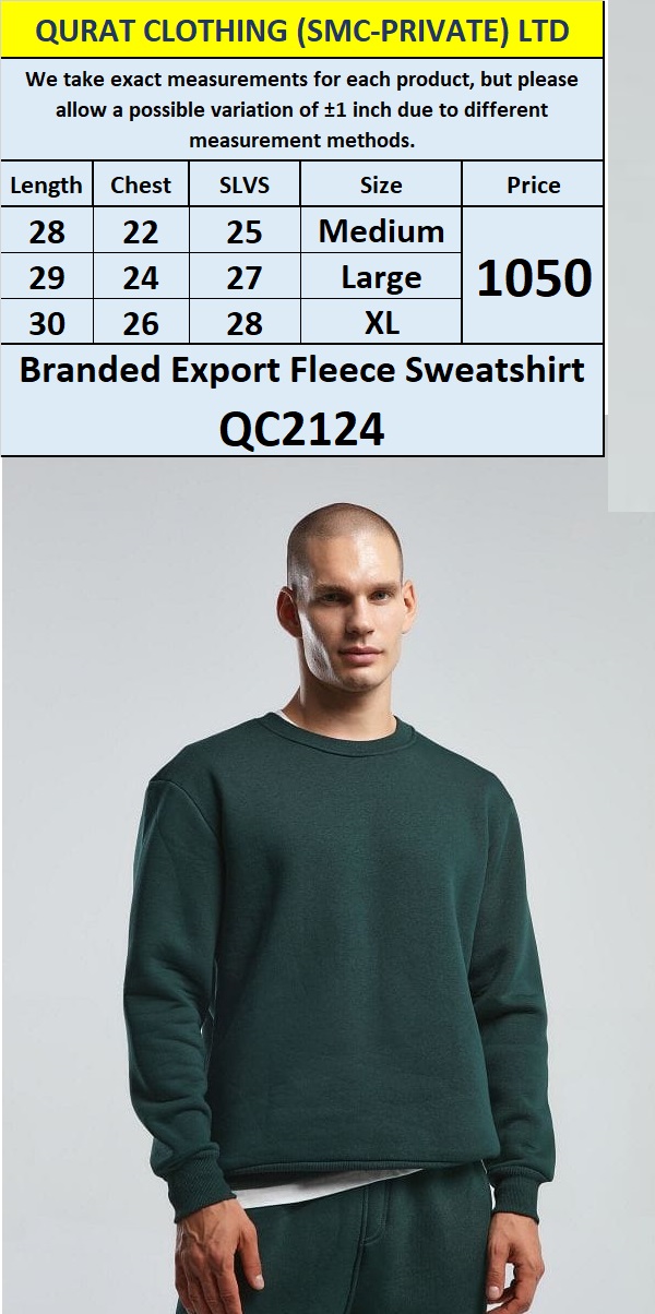 Branded Export Fleece Sweatshirt QC2124 