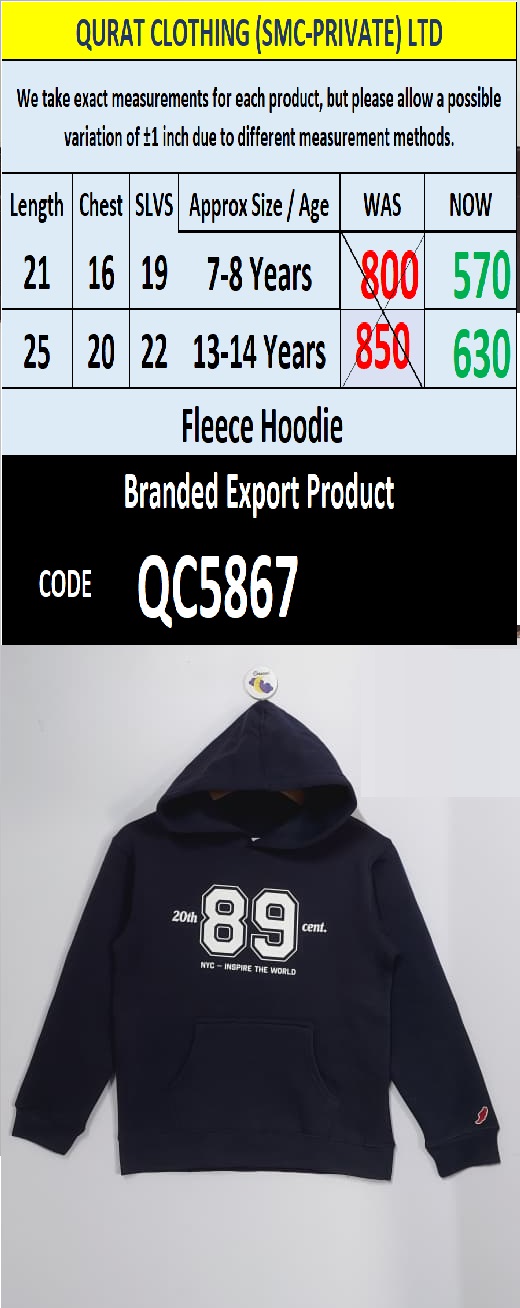 Top International Branded Export Hoodie / Sweatshirt Products - QC5867