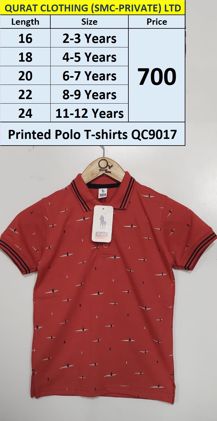 Printed Polo T-shirt QC9017
