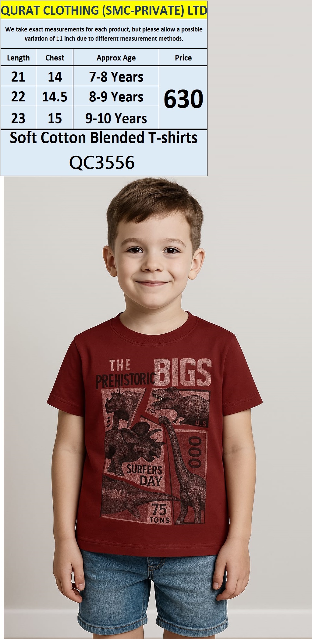 EFG Hemes Brand Soft Cotton Blended T-shirts QC3556