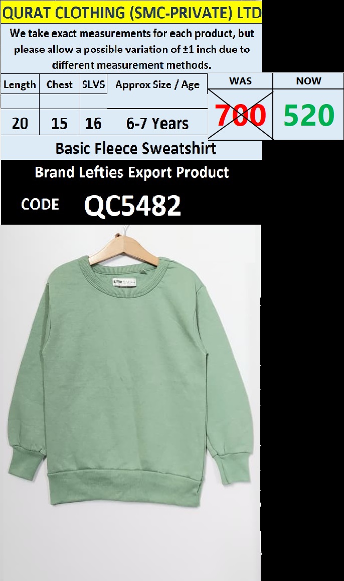 Brand Lefties Fleece Sweatshirt Export Europe - QC5482