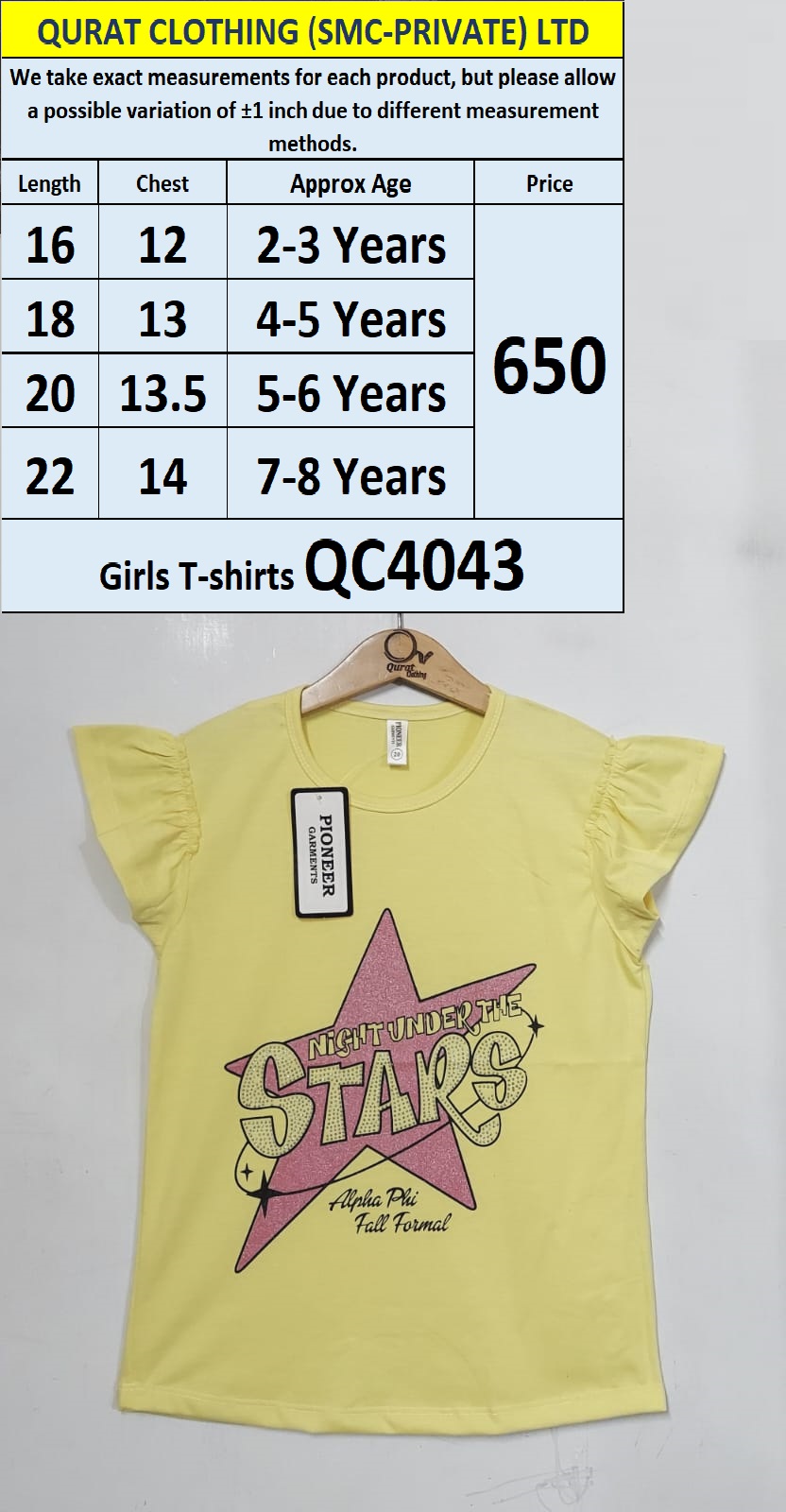 Girls T-shirts QC4043