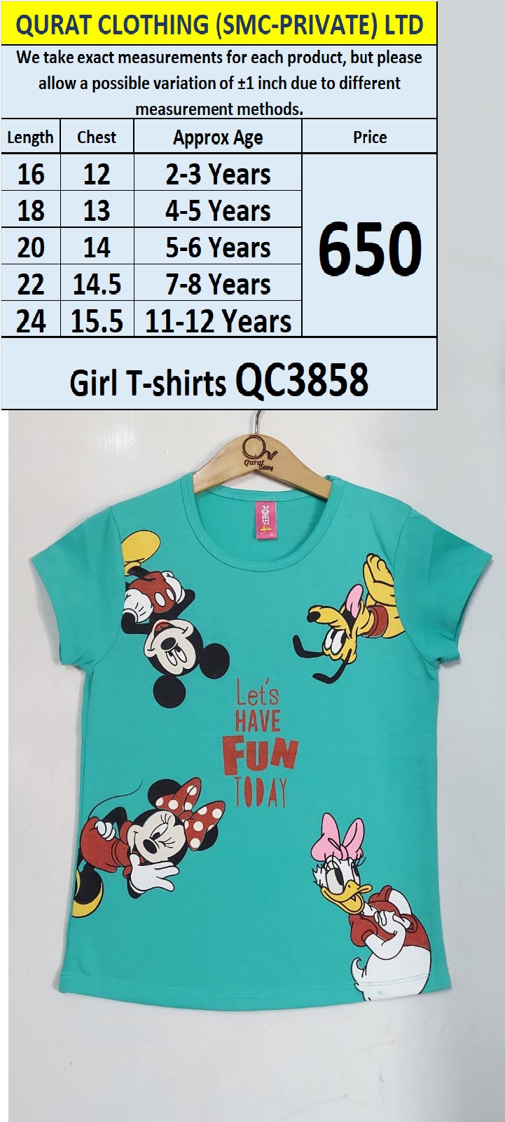 Girl T-shirts QC3858