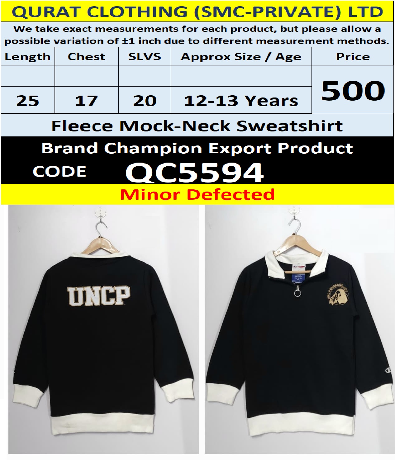 Branded Export Product (Minor Defected) - QC5594