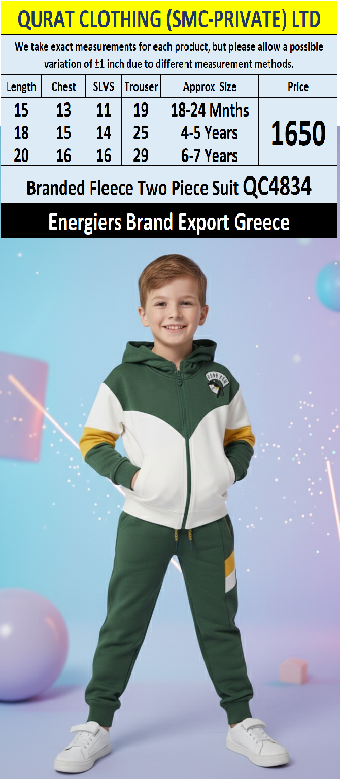 Energiers Brand Fleece Two Piece Suits QC4834 - Export Greece