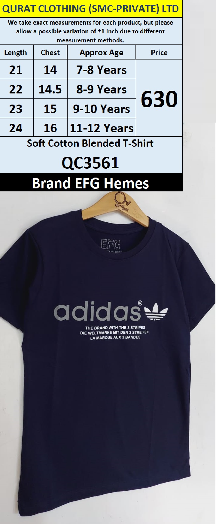 EFG Hemes Brand Soft Cotton Blended T-shirts QC3561