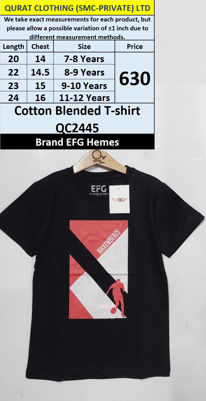 EFG Hemes Brand Cotton Blended T-shirt QC2445