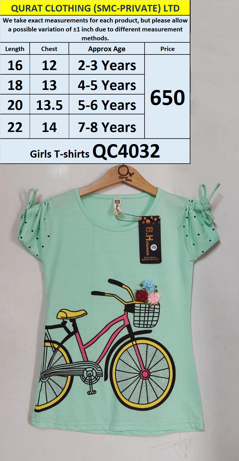 Girls T-shirts QC4032