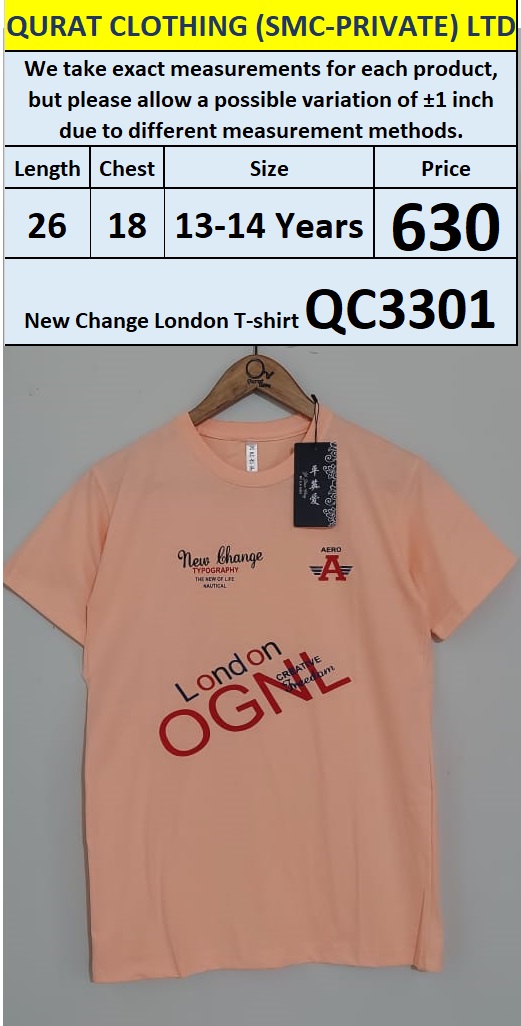 New Change T-shirt QC3301