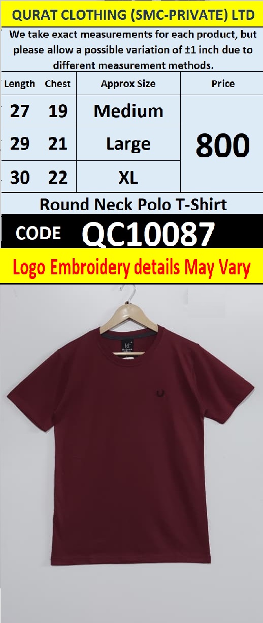 Round Neck Polo T-shirt QC10087