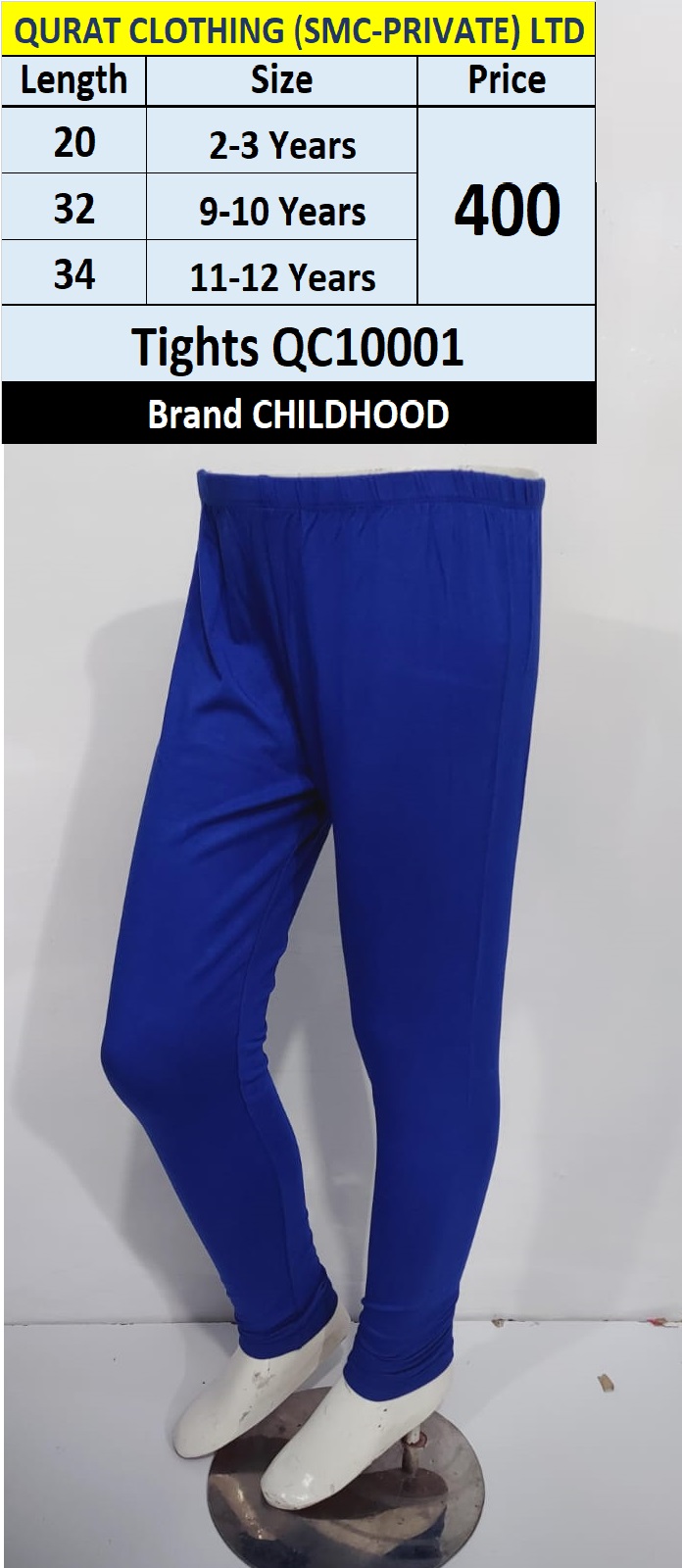 Childhood Brand Royal Blue Tights QC10001