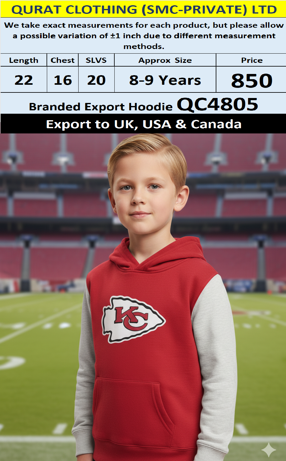 Branded Export UK, USA & Canada Top Brands Hoodie QC4805