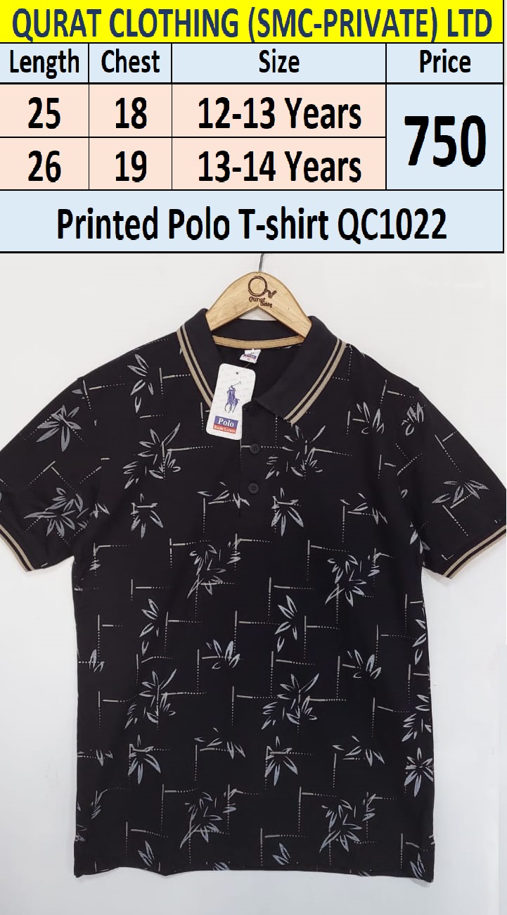 Printed Polo T-Shirt QC1022