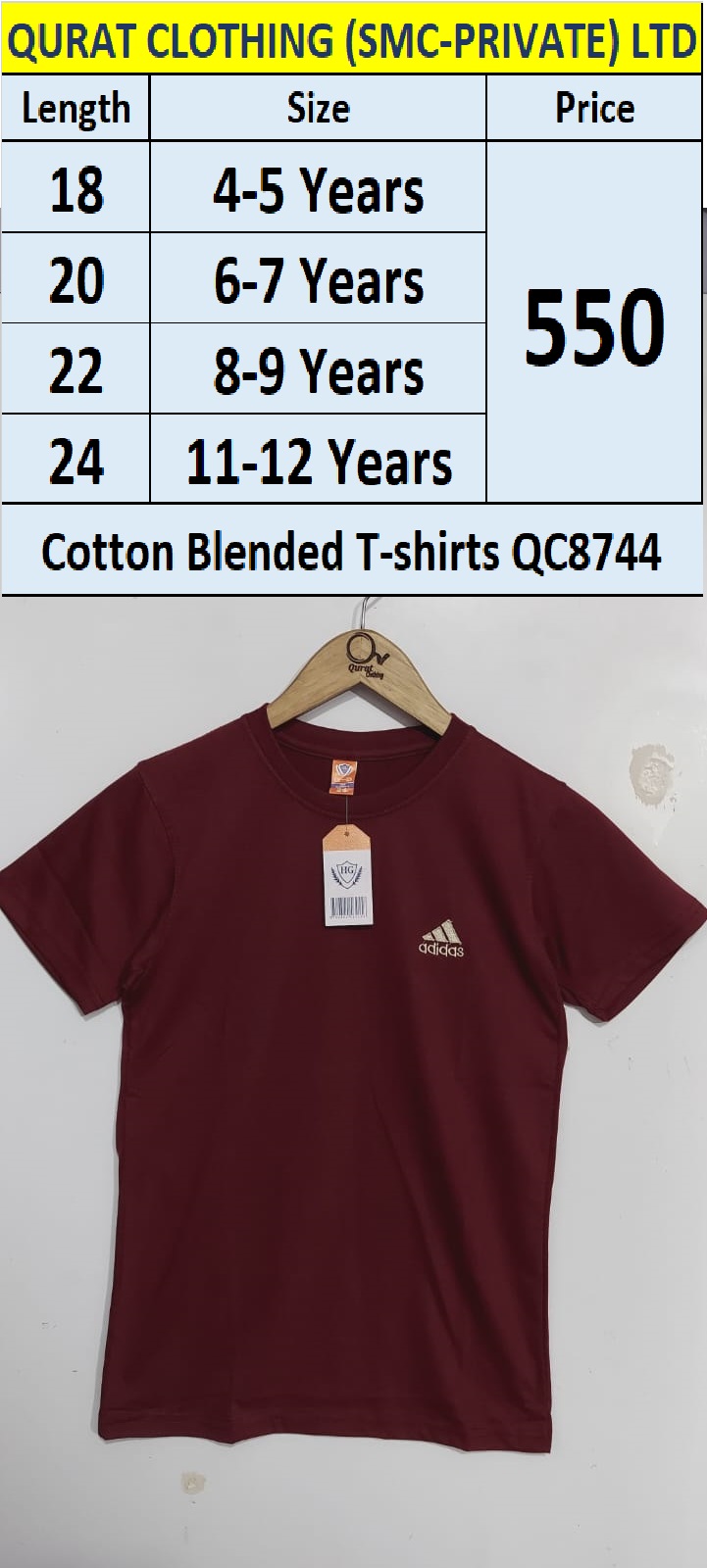 Cotton Blended T-shirt QC8744