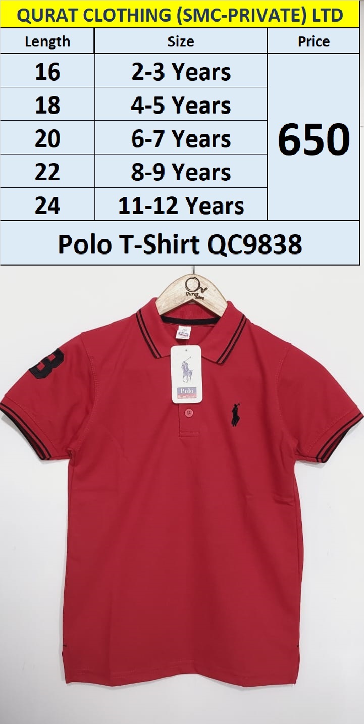 RED Polo T-Shirts QC9838