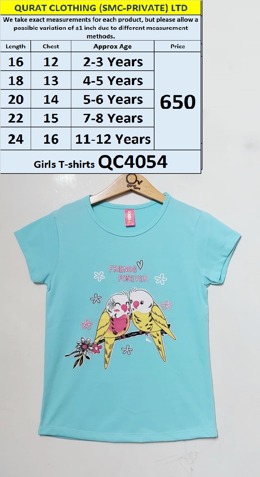 Girls T-shirts QC4054