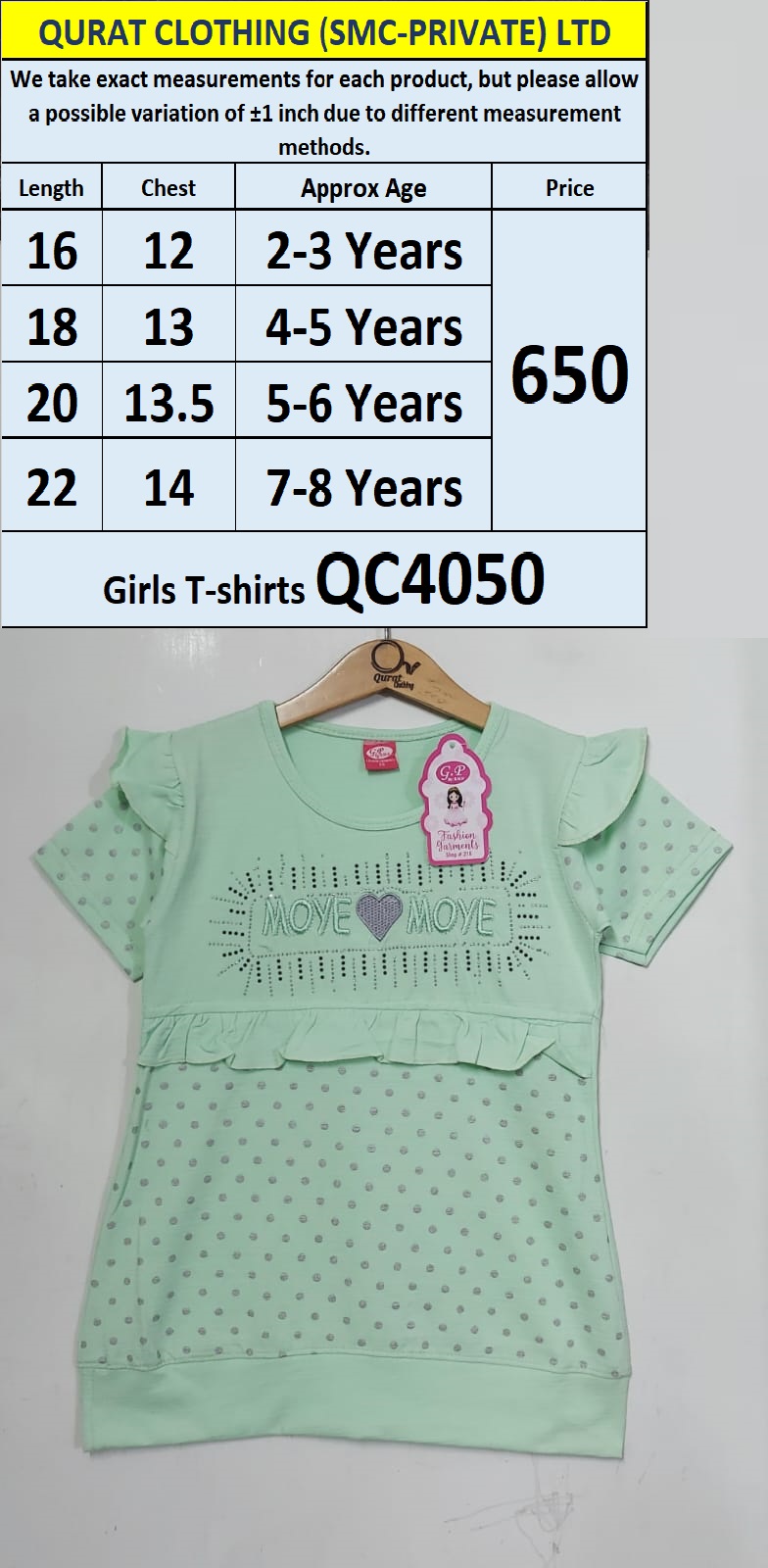 Girls T-shirts QC4050
