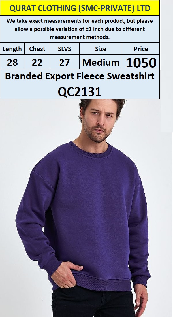 Branded Export Fleece Sweatshirt QC2131