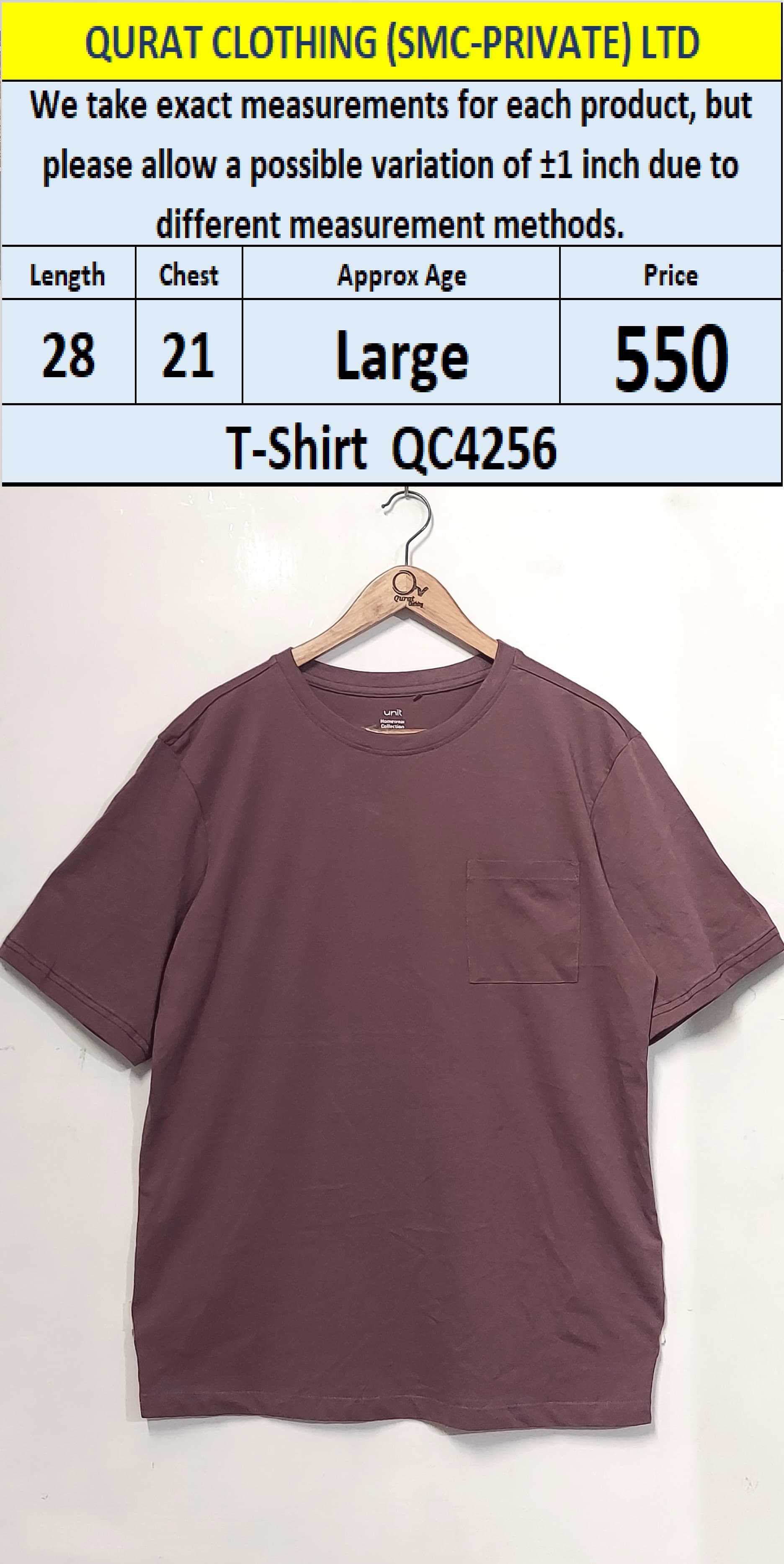 Branded Ladies T-shirt QC4256