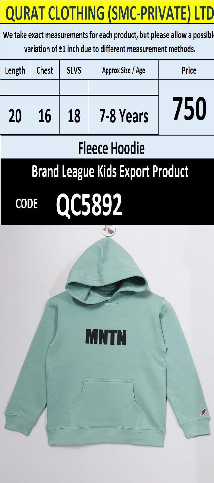 Top International Branded Export Hoodie / Sweatshirt Products - QC5892