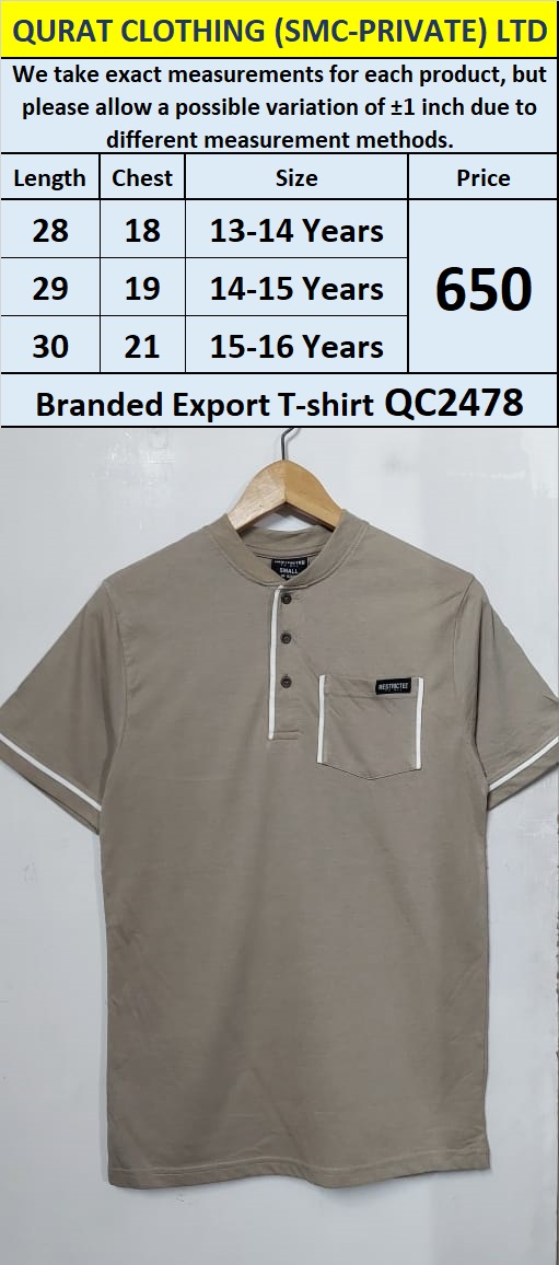 Branded Export T-shirt QC2478