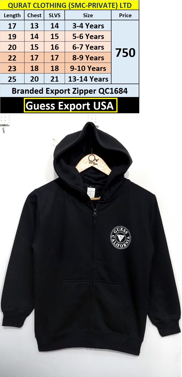 Guess Brand Export Zipper QC1684 Export USA 