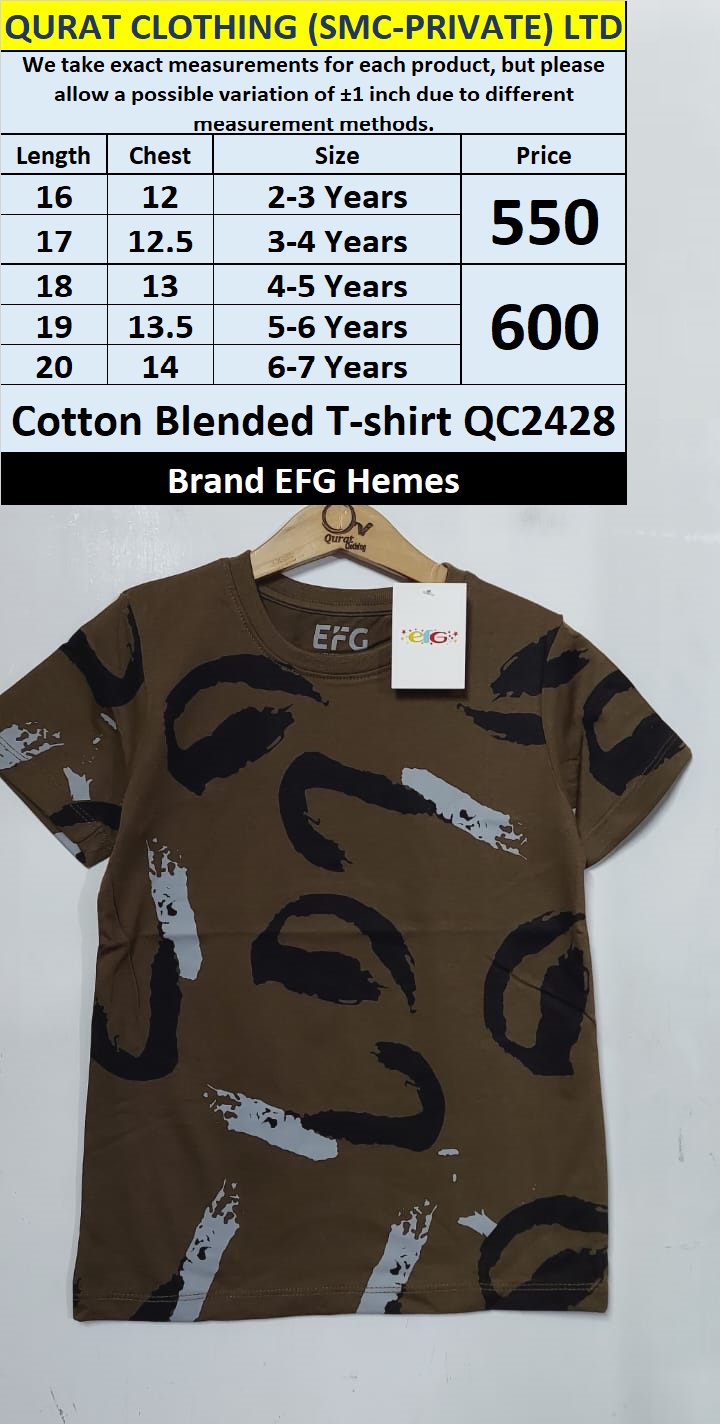 EFG Hemes Brand Cotton Blended T-shirt QC2428