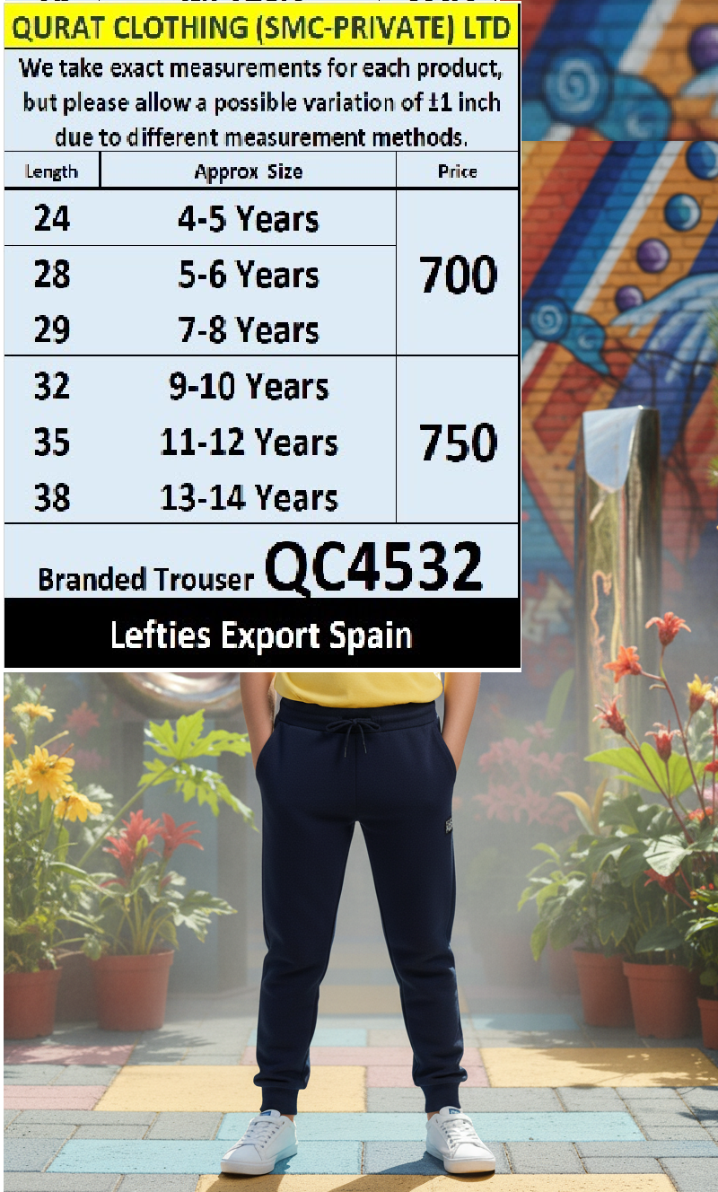 Lefties Brand Fleece Trouser QC4532 Export Spain