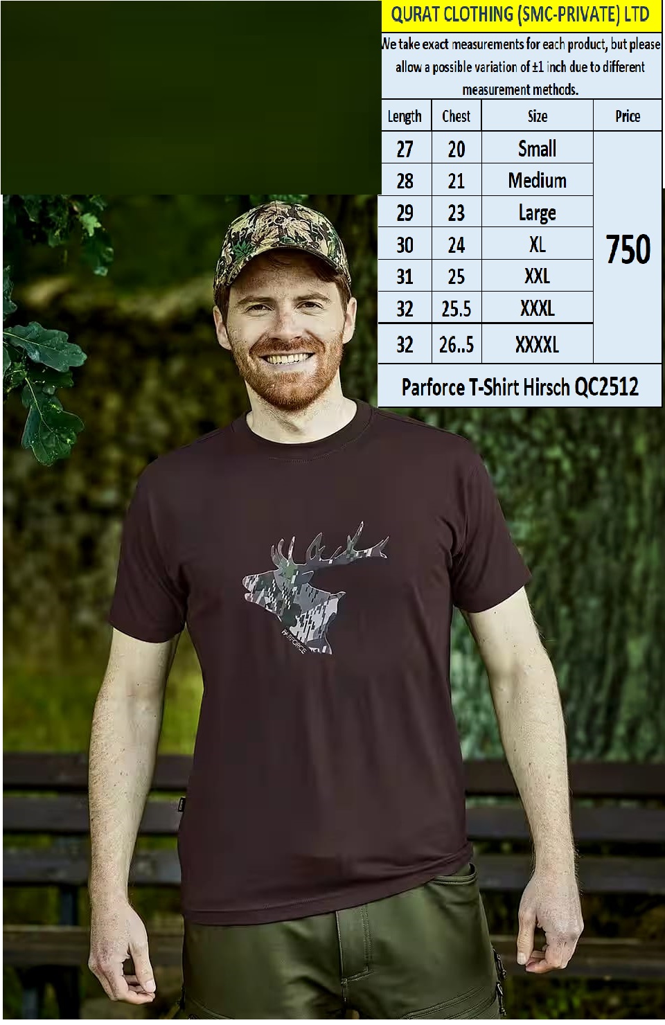 Branded Export Parforce T-shirt Hirsch QC2512