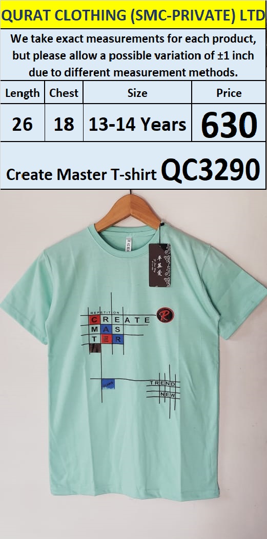 Create Master T-shirt QC3290