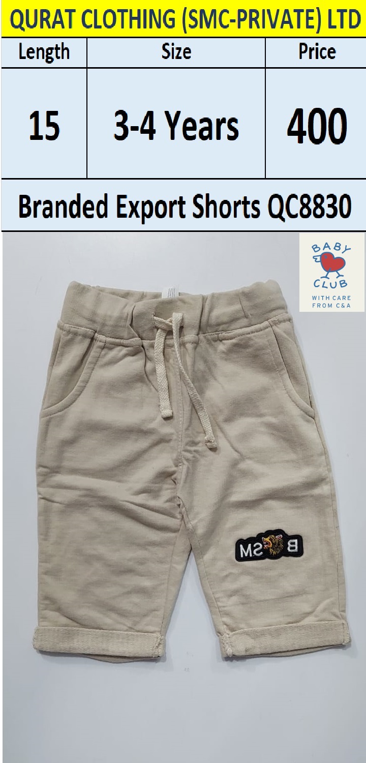 Baby Club Brand Export Shorts QC8830 Export United Kingdom