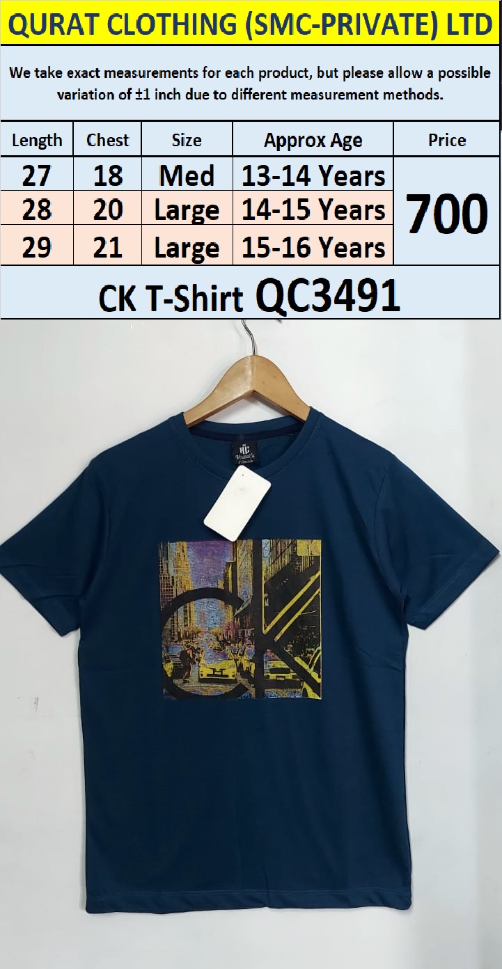 Soft Cotton Blended CK - T-Shirt QC3491