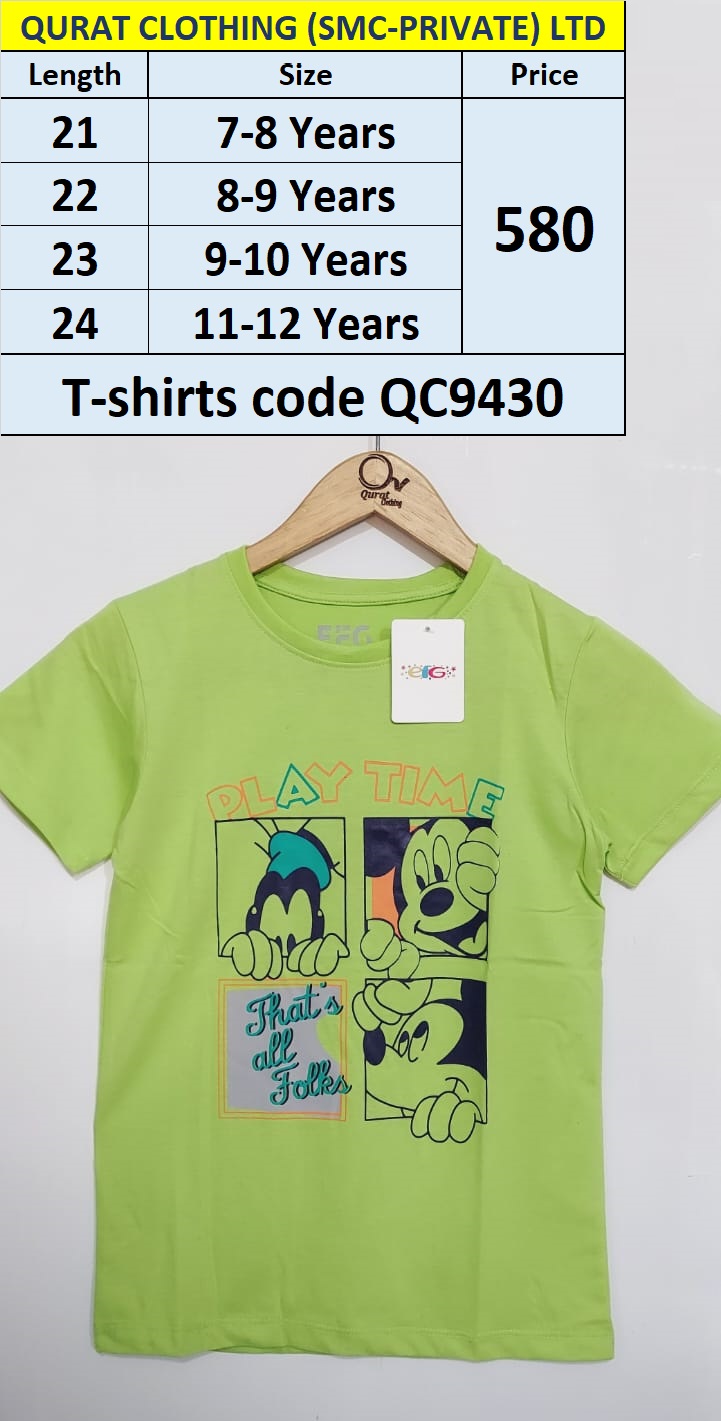 Play Time T-shirts QC9430 Brand EFG
