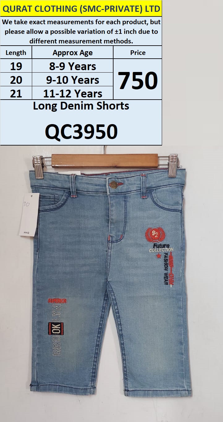 Long Length Denim Shorts QC3950