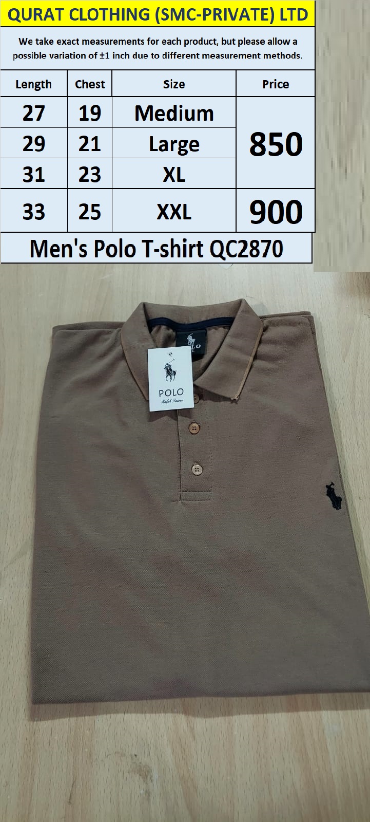 Men's Polo T-shirt QC2870