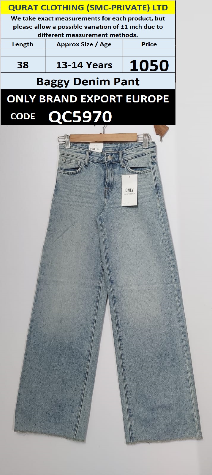 Baggy Denim Pant QC5970