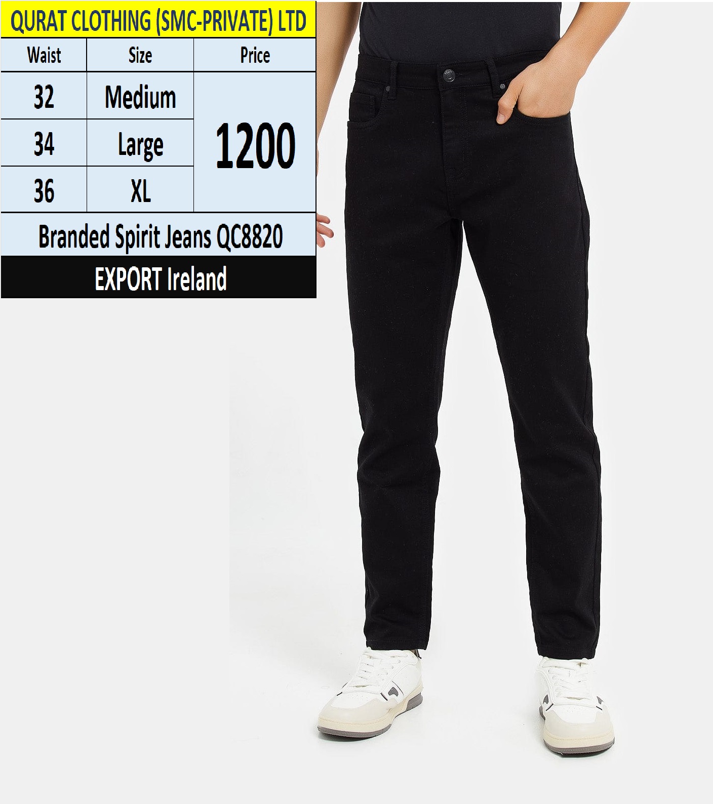 Branded Spirit Jeans Pant QC8820 Export to Ireland