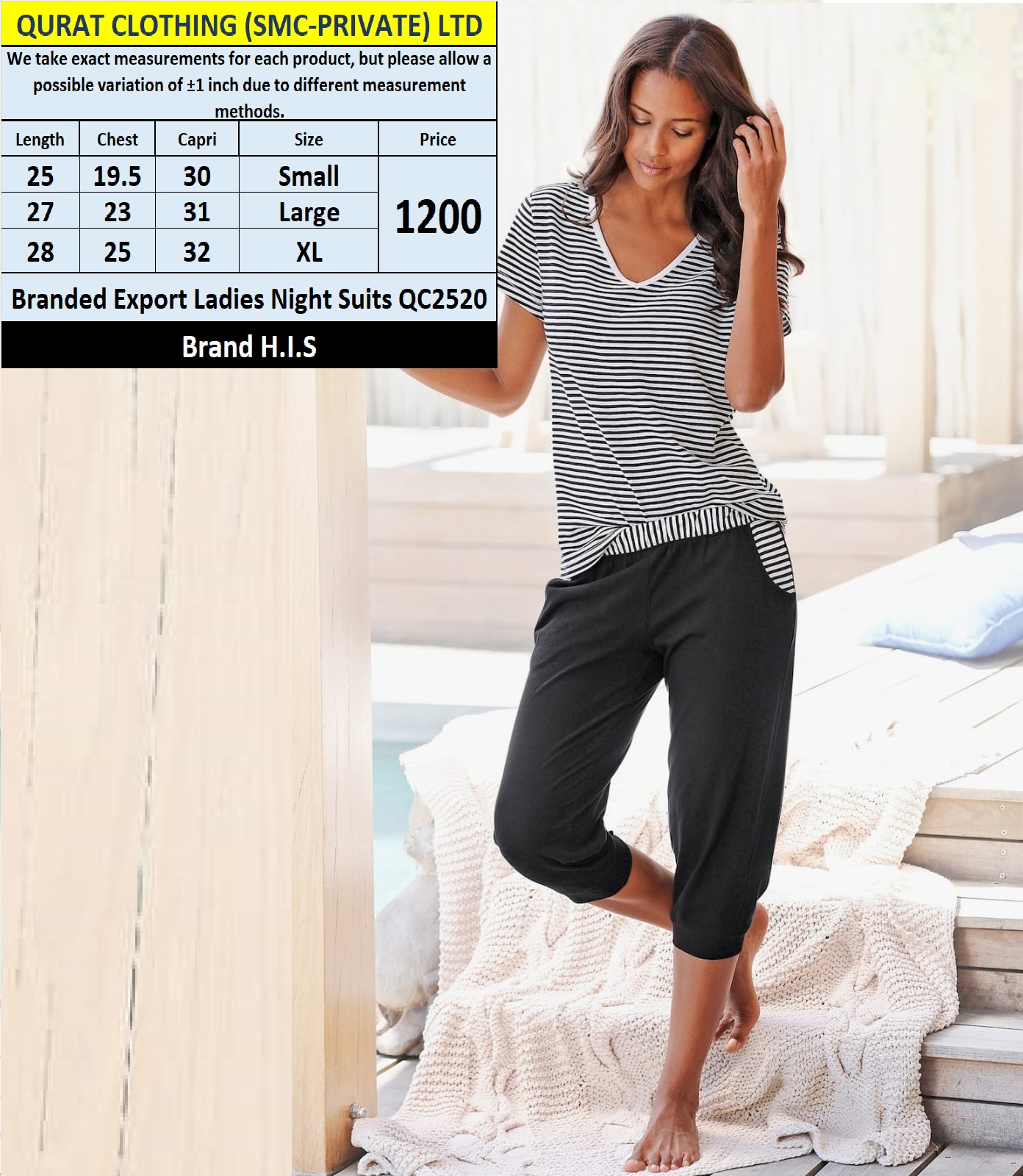 Branded Export Ladies Night Suits QC2520