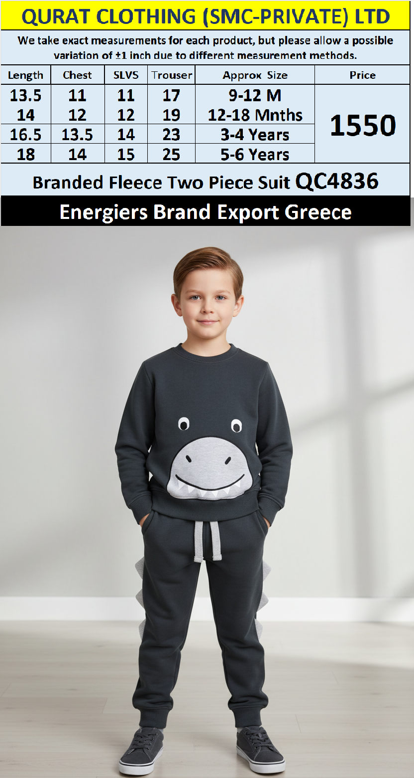Energiers Brand Fleece Two Piece Suits QC4836 - Export Greece - QC4836