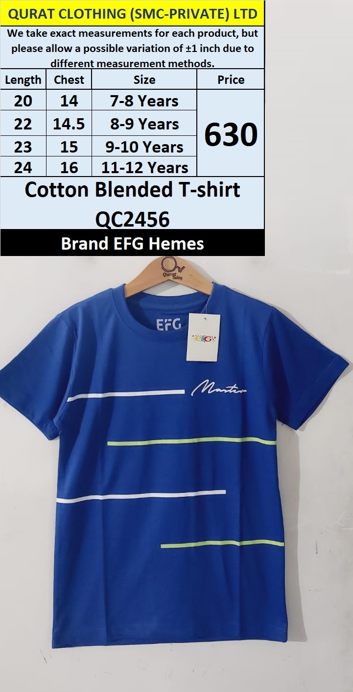 EFG Hemes Brand Cotton Blended T-shirt QC2456