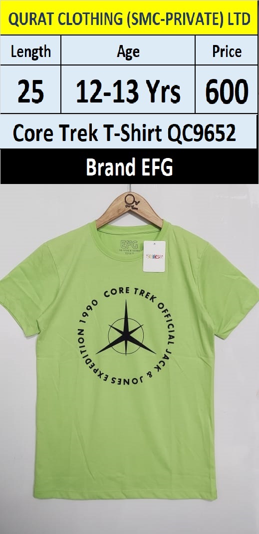 Core Trek T-shirt QC9652 Brand EFG
