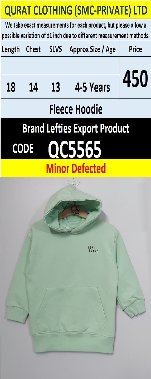 Brand Lefties Fleece Sweatshirt Export Europe or USA (Minor Defected Product) - QC5565