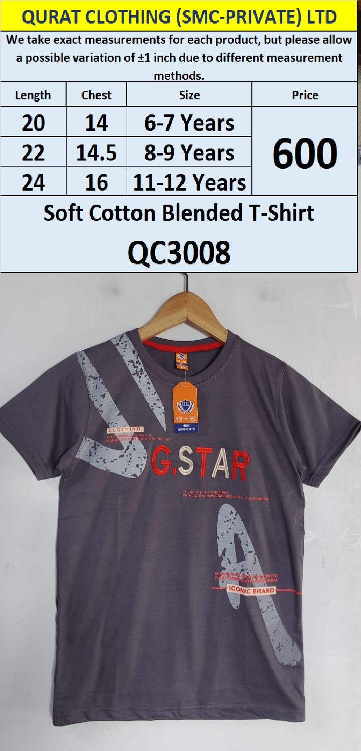 Soft Cotton Blended T-shirt QC3008