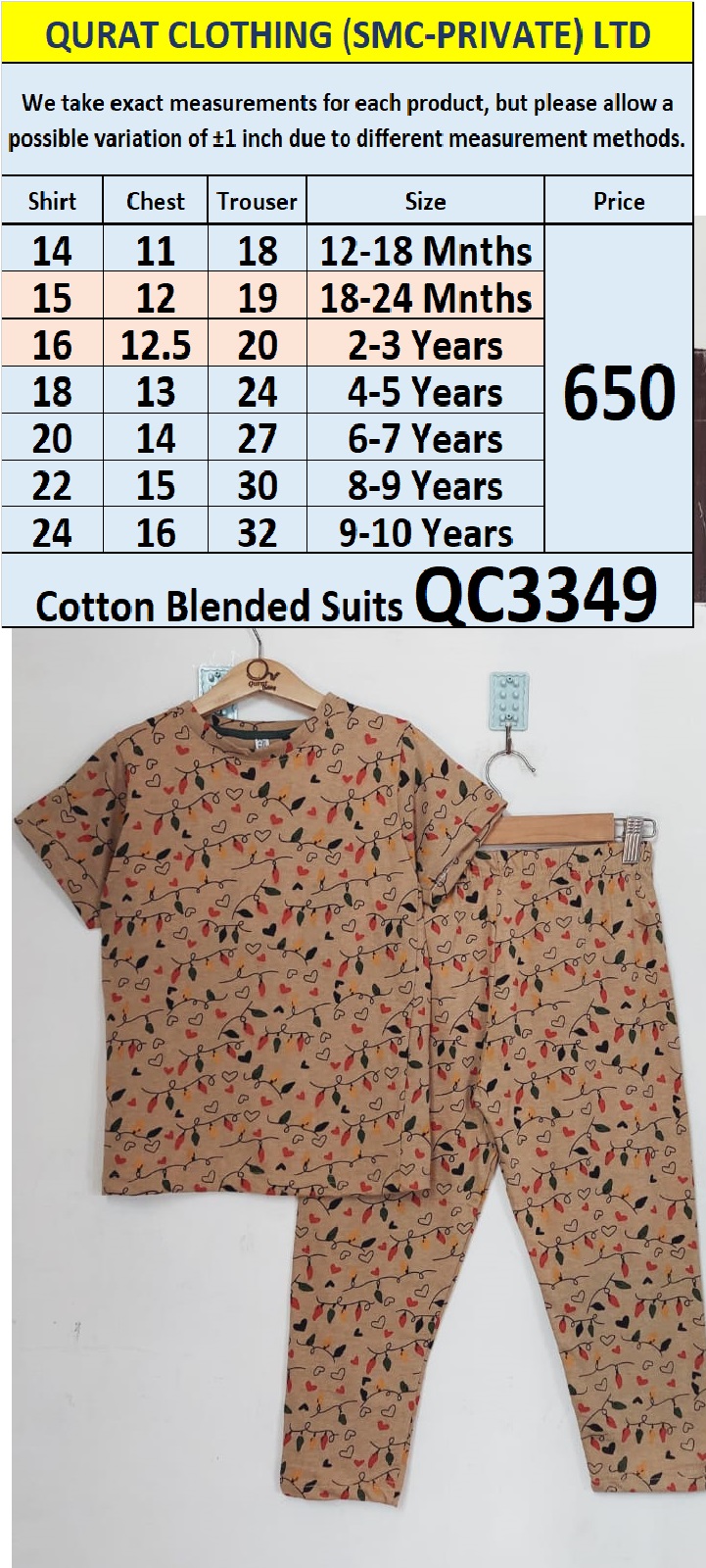 Cotton Blended Suit QC3349